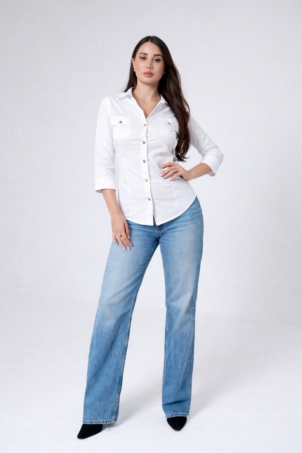 FK body hugging signature chemise