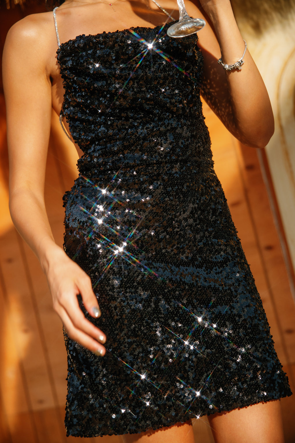 The Siren - double drape dress