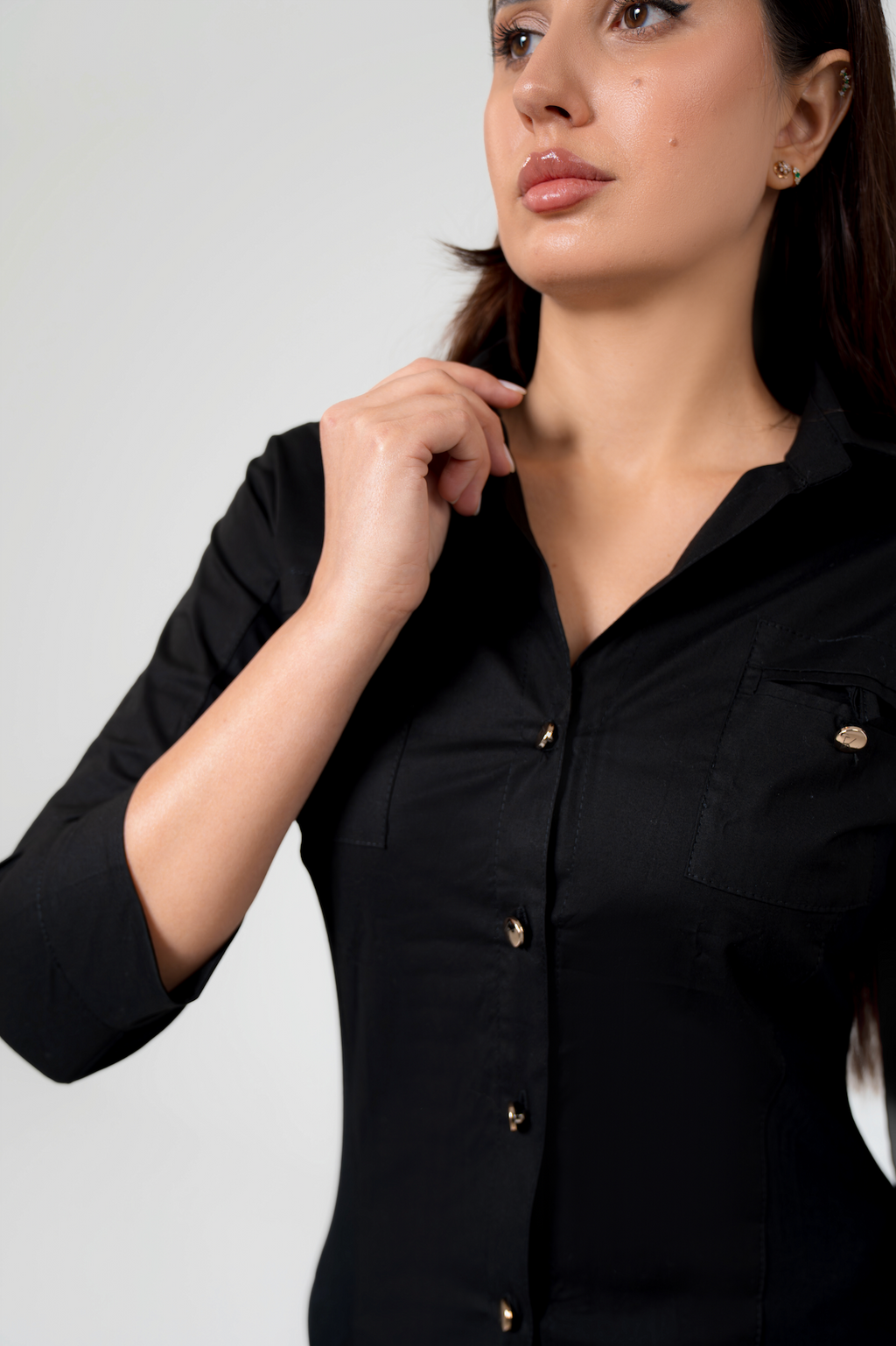 FK body hugging signature chemise