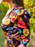 Half Sleeve Mini Cloche Dress
