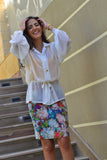 Low Waist Mini Pencil Skirt
