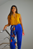 Pleated Hem Pants