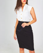 Super High Waist Pencil Skirt
