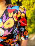 Half Sleeve Mini Cloche Dress