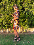 Half Sleeve Mini Cloche Dress