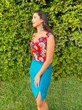 Pencil Mini Skirt with slit